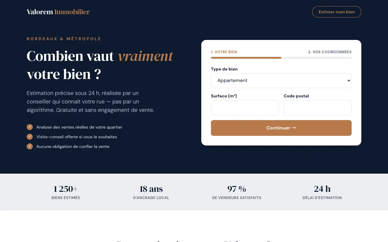 Ordinateur — haut de page — Valorem Immobilier